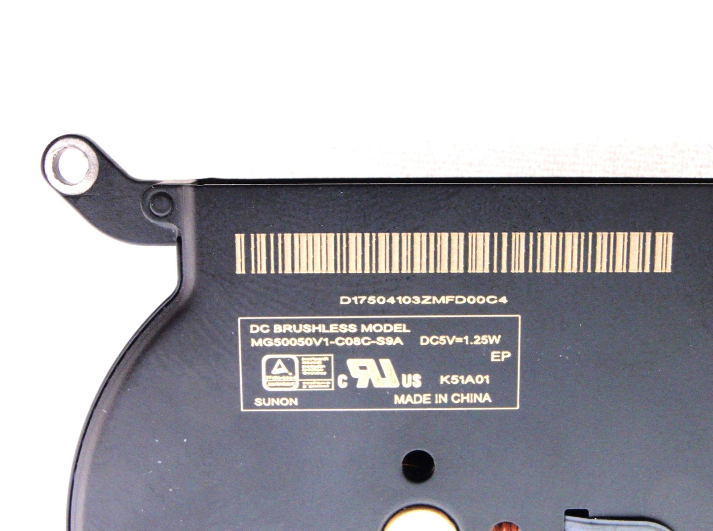 Apple CPU Cooling Fan MacBook Air 13 A1369 A1466 2010-12 MG50050V1-C02C-59A KDB05105HC-HM05 KDB05105HC-HM10 922-9643