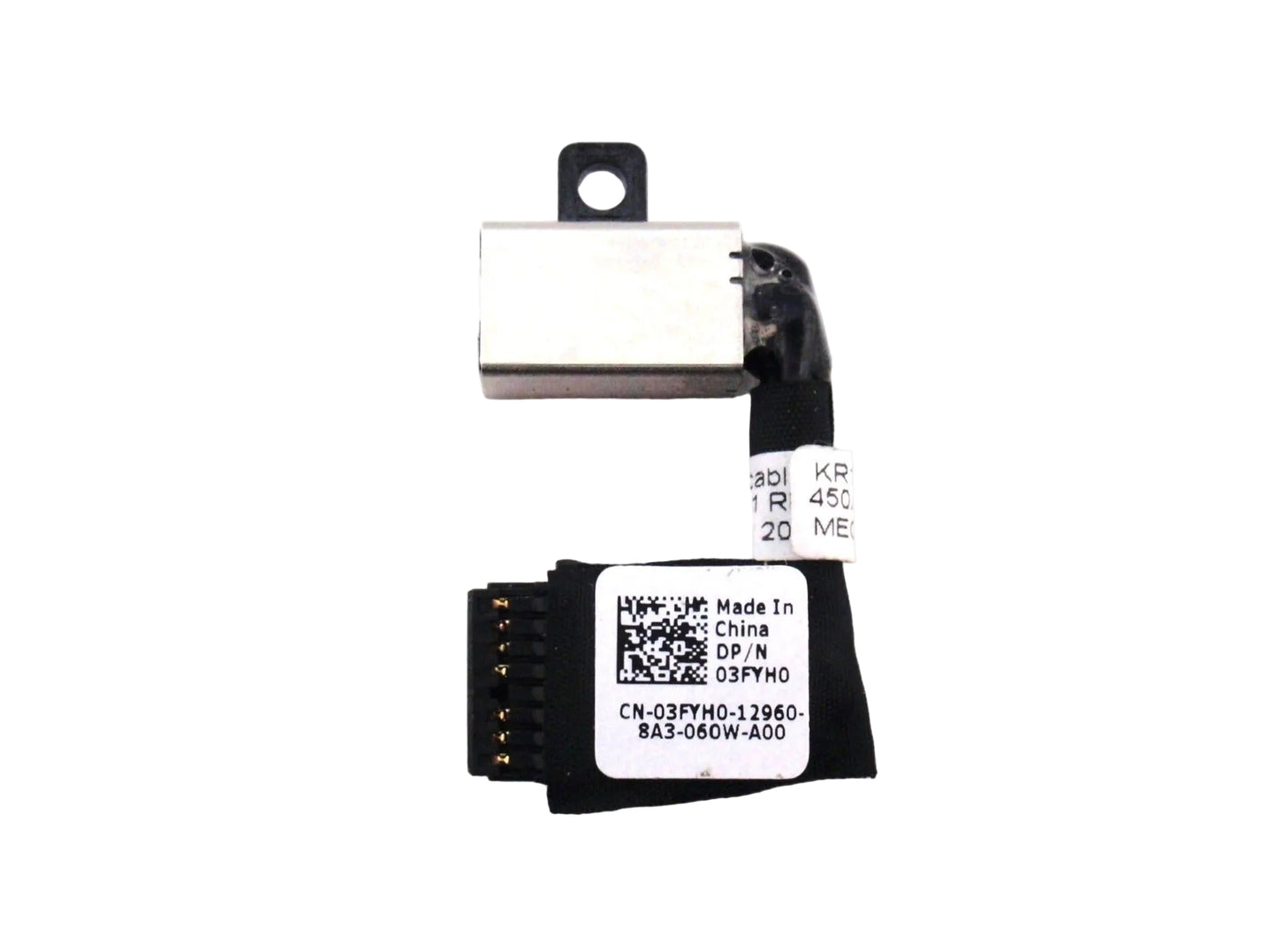 New Laptop DC In Power Jack Charging Port Connector Socket Cable for Dell Inspiron 13 7370 7373 13-7370 13-7373 450.0B502.0001 450.0B502.0011 3FYH0 03FYH0