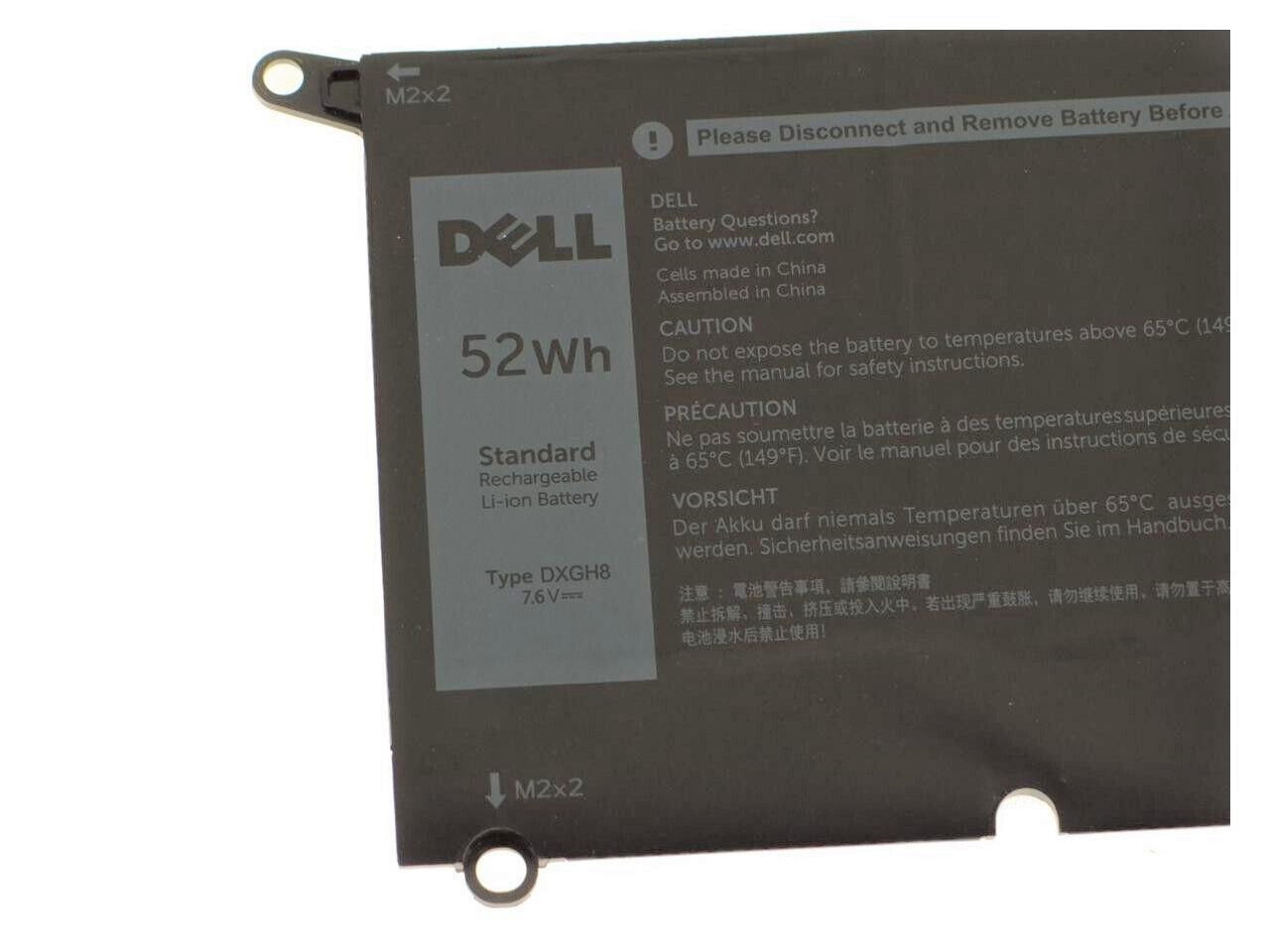 Dell Battery Inspiron 5390 5391 7390 7391 7490 XPS 13 9370 9380 DXGH8