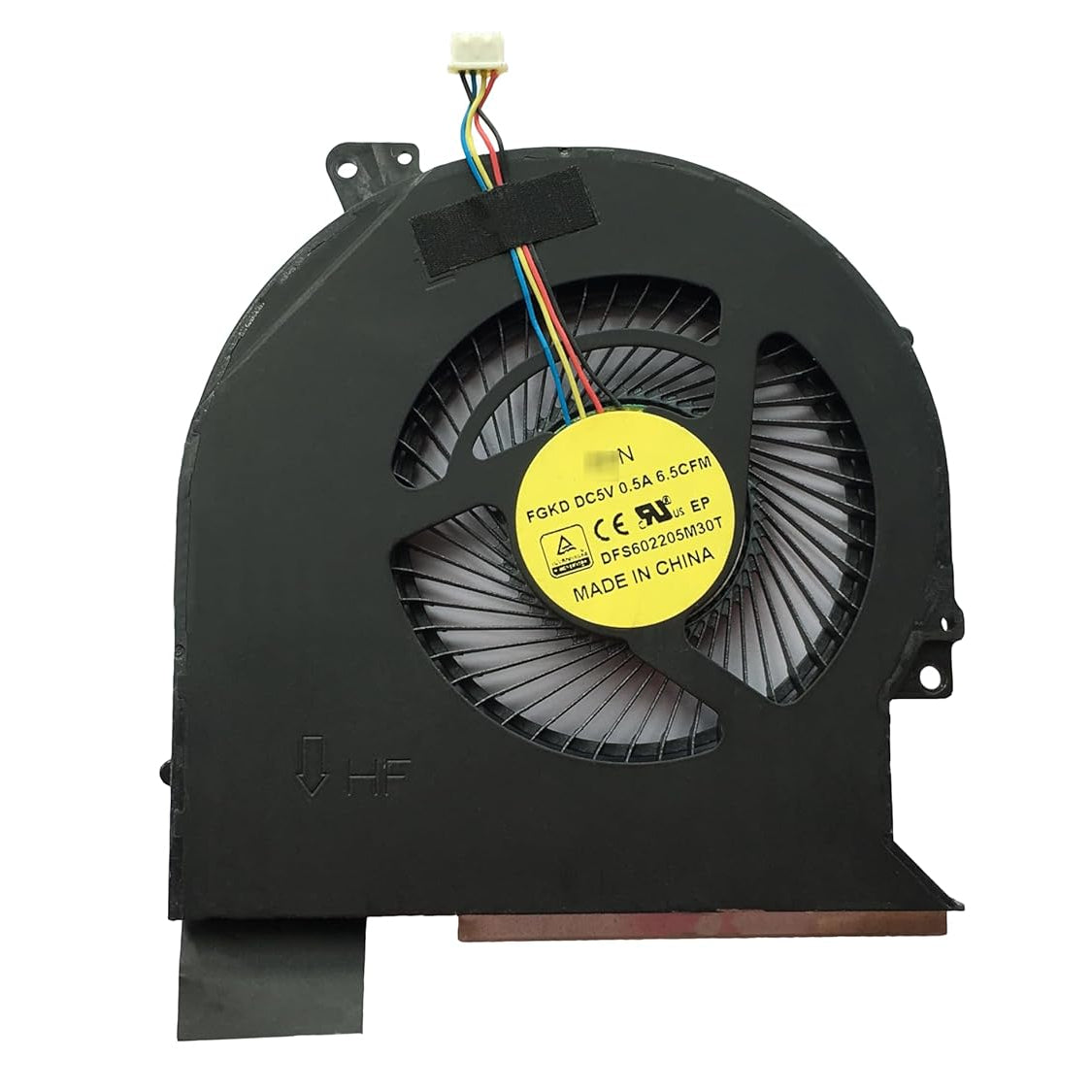 New Laptop CPU Cooling Fan for Dell Latitude E5570 H9M9M 0H9M9M DC28000GMF0 DC28000GMSL EG50060S1-C220-S9A DFS602205M30T FGKD DC5V Integrated Intel GPU Models Only