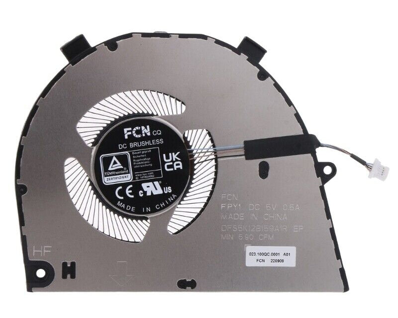 New Laptop CPU Cooling Fan for Dell Inspiron 7620 2-in-1 Vostro 16 5620 5625 V5620 V5625 Inspiron 16 5620 (Not RTX2050) 023.100QC.0001 DFS5K12B159A1R FPY1 BNA506S5H-000P EGC-70061S1-0BHB6 EGC-70061F1-0AH 0T8R2T T8R2T DC5V
