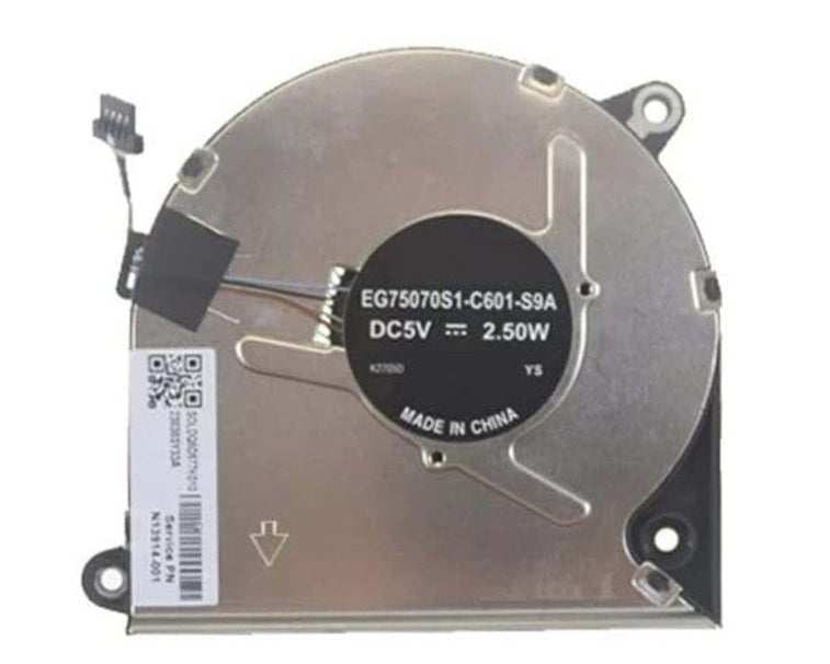 New Laptop CPU Cooling Fan for HP ZBook Power G7 G8 G9 Mobile Workstation Zhan99 G3I HSN-Q26C HSN-Q36C N13914-001 EG75070S1-C601-S9A N06900-001 CPU Processor Cooling Fan DC5V