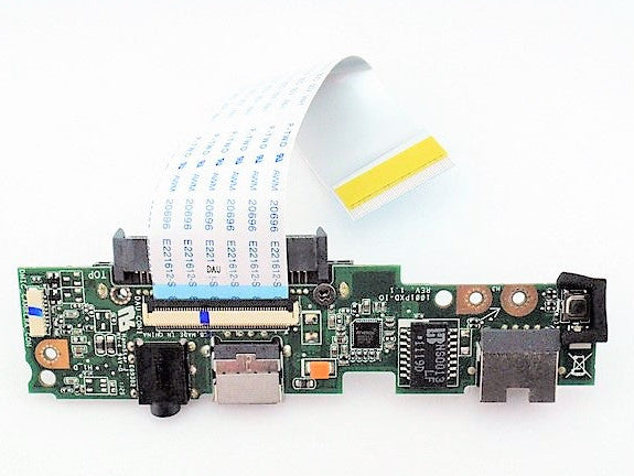 Laptop USB ENET Ethernet Port Jack Connector Audio Power Button Board for ASUS Eee PC 1001PXD 69NA2YB10B01-01 60-OA2YIO1000-B01 60-OA2YI01000-B01 Used