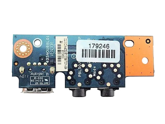 Laptop USB Audio Jack Port Board for ASUS A53 A53E A53U A53Z K53 K53E K53T K53U K53Z X43B 435NOU88L01 60-N5DUS1000-A01 LS-7322P Used