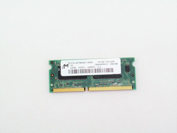 Micron MT4LSDT864HG-10EB1 Used Laptop Memory SODIMM 64MB PC100 CL2