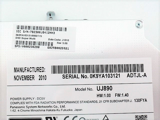 Toshiba V000230280 DVDRW Drive Satellite C640 C645 C645D L630 L635