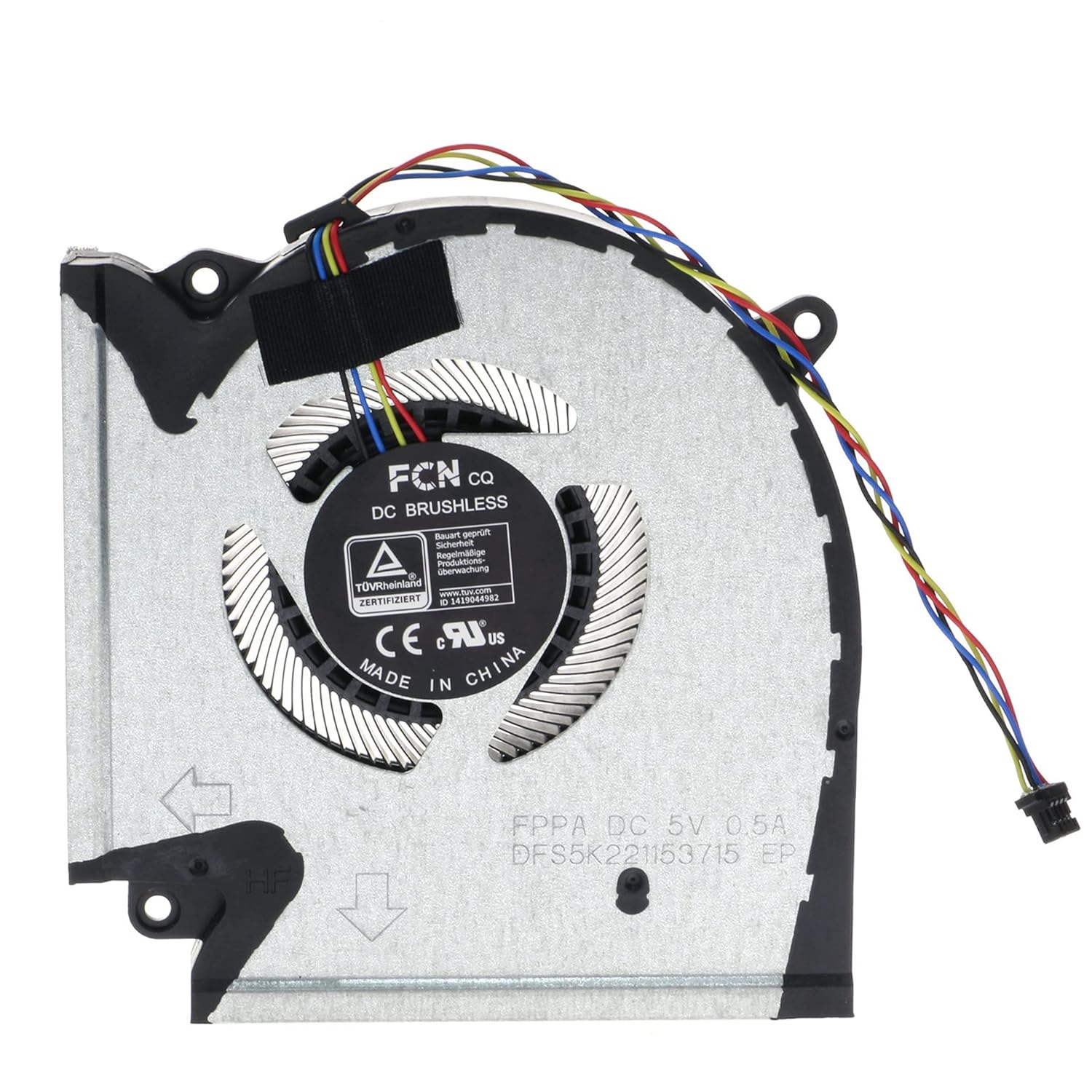 New Laptop CPU Cooling Fan for ASUS ROG Strix G513IC G713IE G713IH G713QC G713QE 13NR0510P01011 13NR0510P01021 6033B0093901 6033B0094101 NS85C59-20G04 DFS5K221153715 FNAC FPPA DC5V (Not 12V)