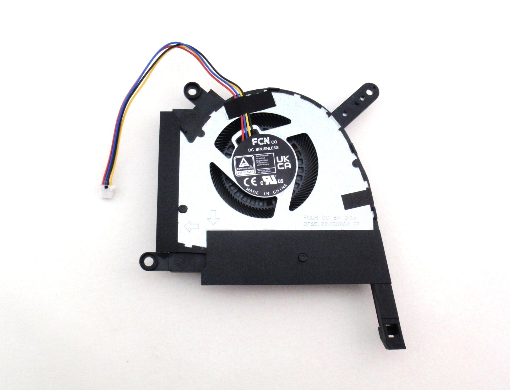 New Laptop GPU Cooling Fan for ASUS TUF Gaming A15 FA507R FA507RC FA507RE A17 FA707R FA707RC FA707RE F15 FX507Z FX507ZC FX507ZE F17 FX707Z FX707ZC FX707ZE DFS5L32G16486J FP83 DQ5D581F001 2B DC5V 13NR09M0T03011 GPU Graphics Video VGA Cooling Fan