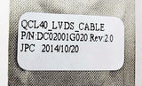ASUS LCD Display Video Screen Cable QCL40 A45 A45A A45D A45V A85 A85V K45 K45A K45D K45V X45 X45V R400V DC02001G020