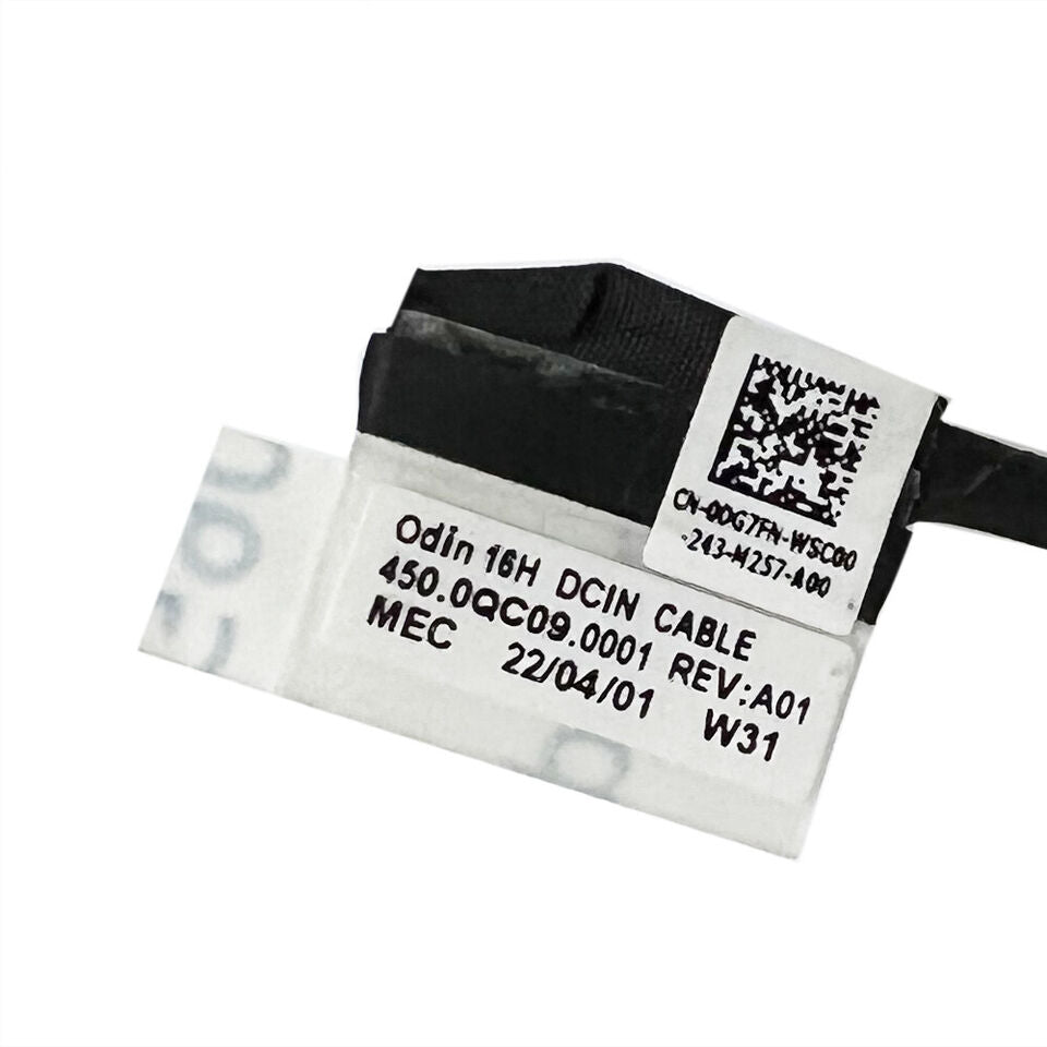 Dell Laptop DC Power Jack Cable for Inspiron 14 Plus 7420 7425 2-in-1 16 Plus 7620 2-in-1 Vostro 7620 V7620 Odin 16H 450.0QC02.0002 450.0QC09.0001 00G7FN 0G7FN New DC In Power Jack Charging Port Connector Cable