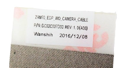 Dell New LCD LED EDP Display Video Screen Cable ZAM70 No Camera DC02C007D00 0352GC Latitude E5450 352GC