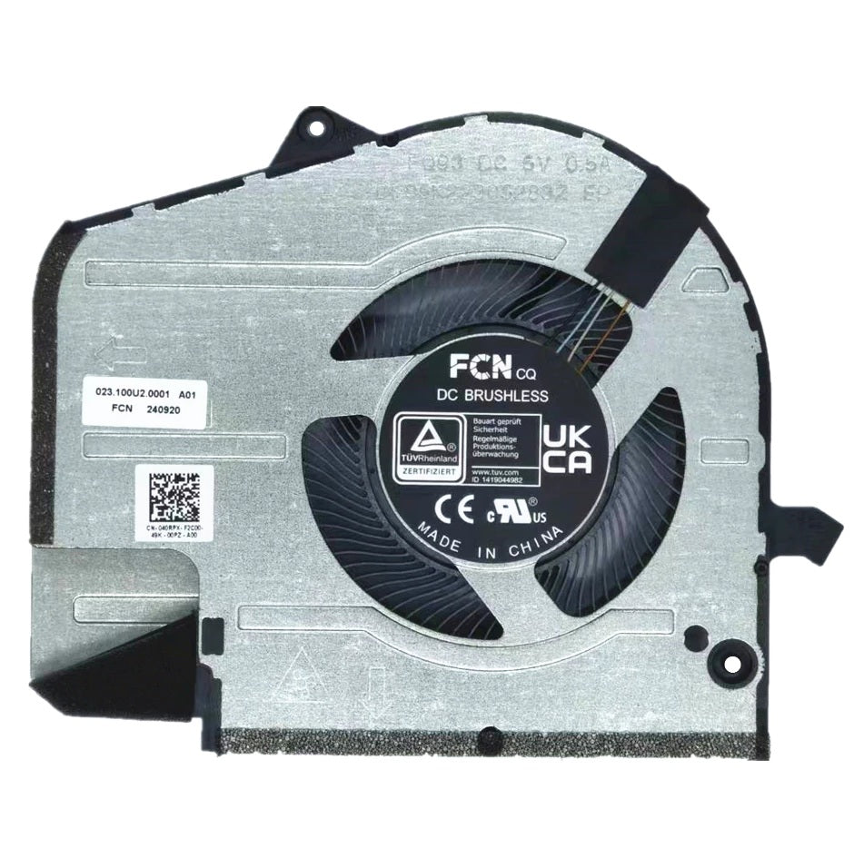 Dell GPU Cooling Fan RTX Inspiron 16 Plus 7630 7635 P125F 40RPX 040RPX