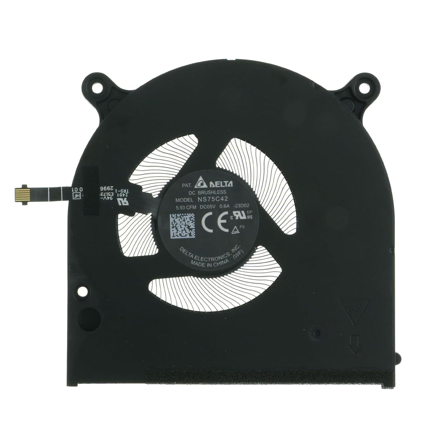 Dell CPU Cooling Fan DC5V for XPS 16 9640 - 6P46H 06P46H NS75C42-23D02