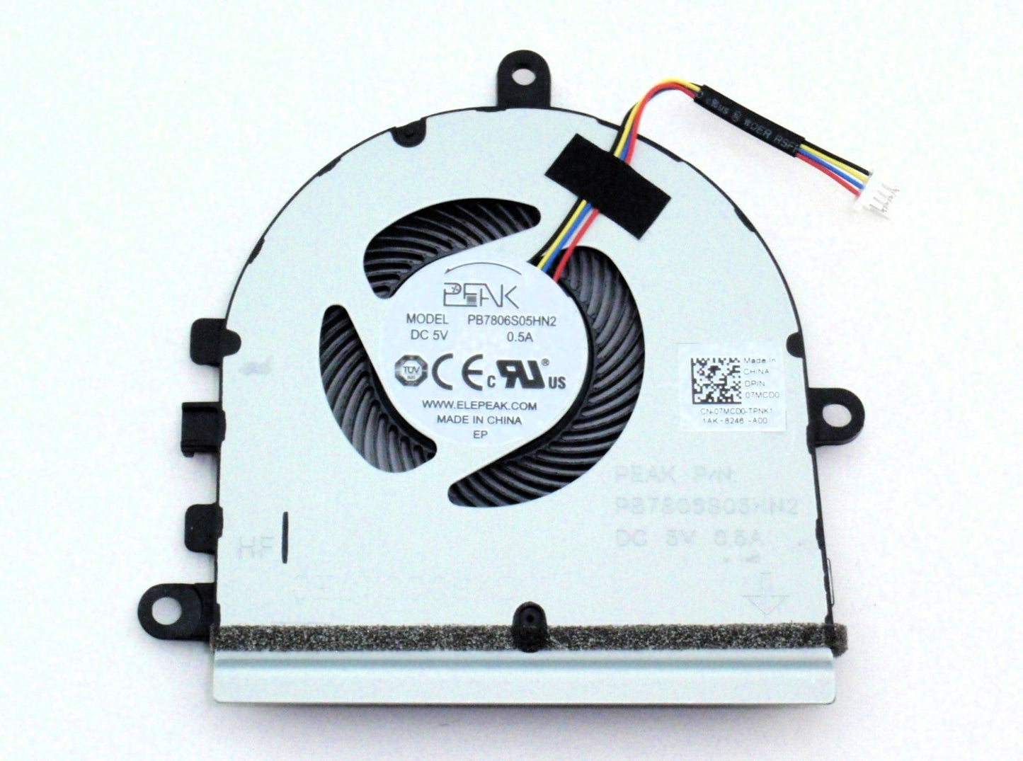 Dell New CPU Cooling Fan 07MCD0 DC28000K7F0 DC28000K7E0 Inspiron 15 5570 5575 I5575 P75F Vostro 3583 3584 3585 7MCD0