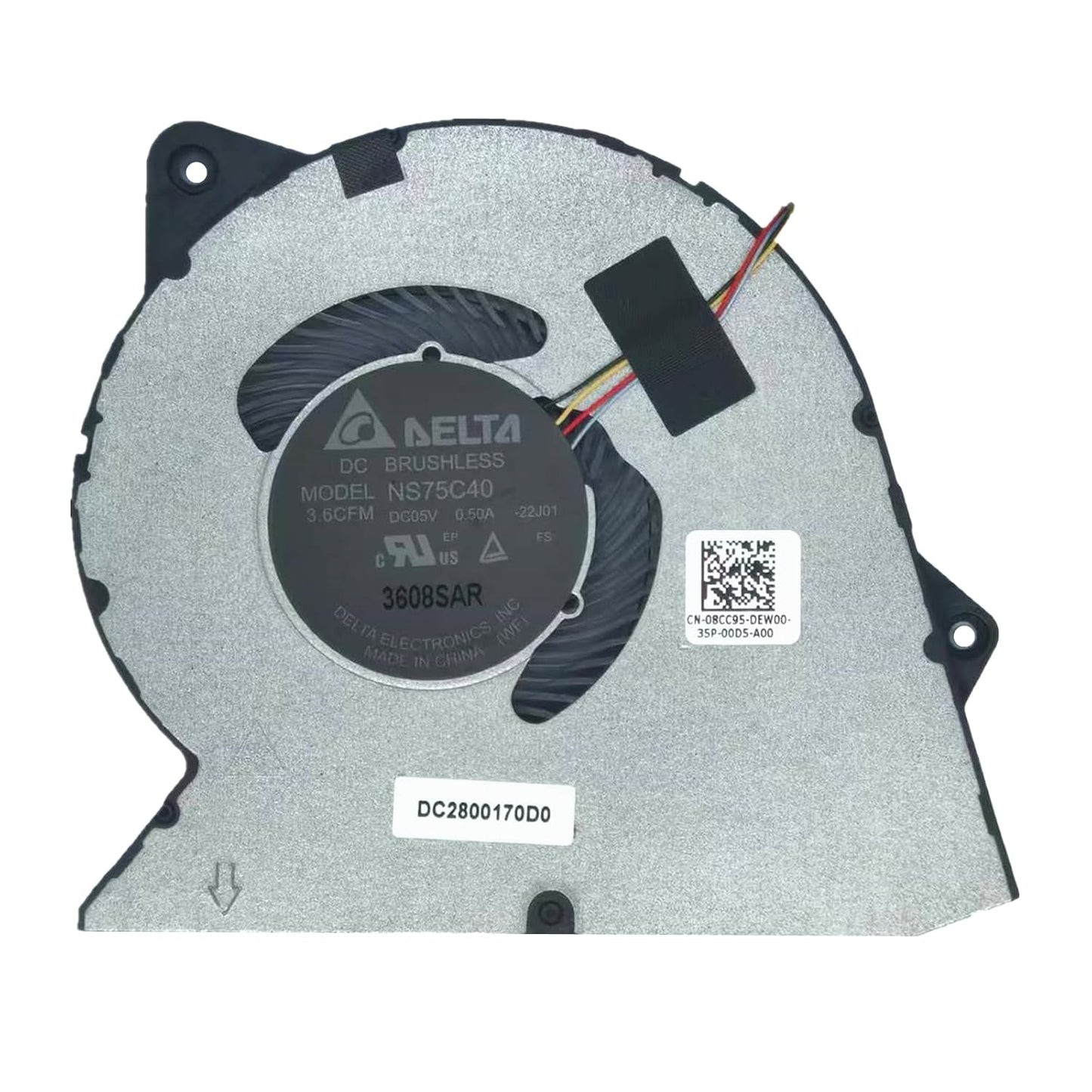 Dell CPU Cooling Fan for Inspiron 3511 3515 Latitude 3445 8CC95 08CC95