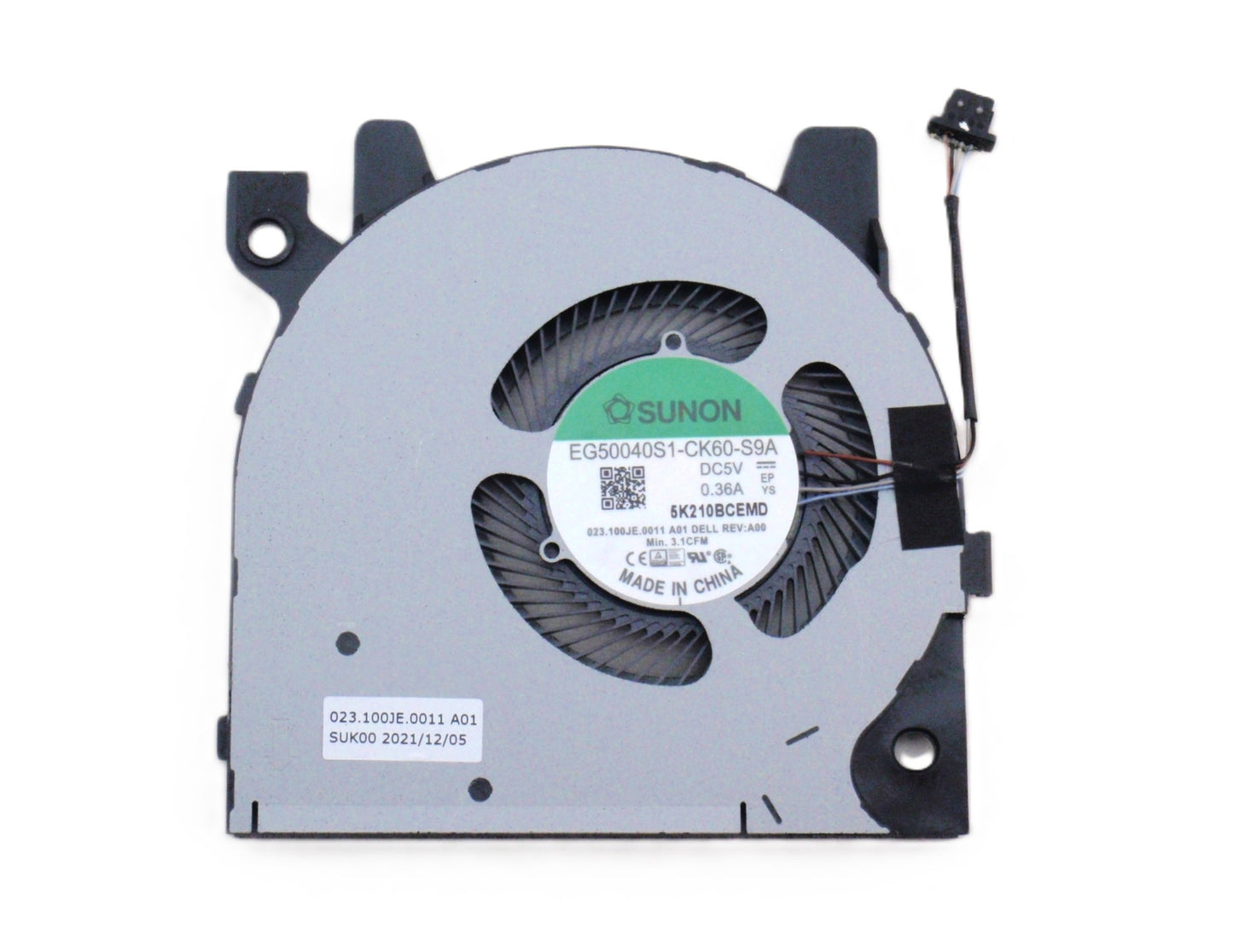 Dell CPU Cooling Fan for Inspiron 7300 7306 2-in-1 P125G 99N5C 099N5C