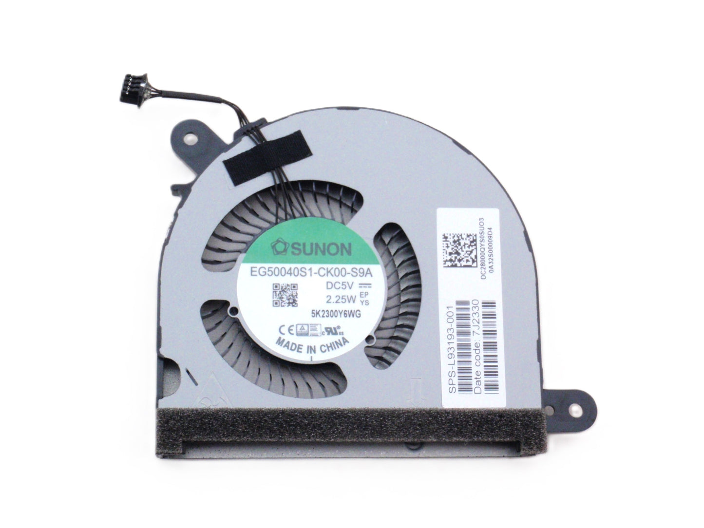 HP CPU Cooling Fan - Envy 15-EE 15-ED 15T-ED 15M-EE 15M-ED L93193-001