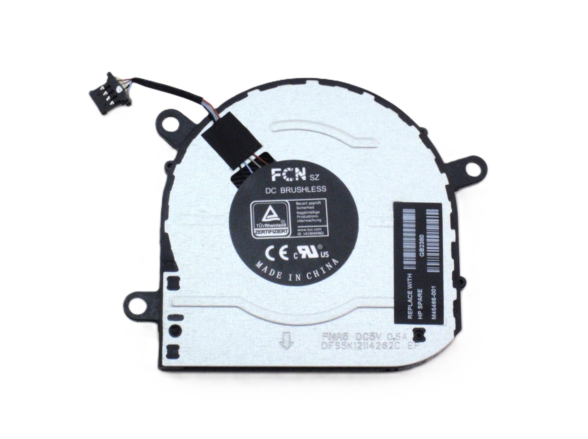 New Laptop GPU Cooling Fan for HP Envy x360 Convertible 15-ES 15-EU 15M-ES 15M-EU TPN-W149 TPN-W150 EG50040S1-1C410-S9A 023.100M4.0001 023.100Q4.0001 DFS5K12114262C FNA5 M45466-001 GPU Graphics VGA Cooling Fan DC5V