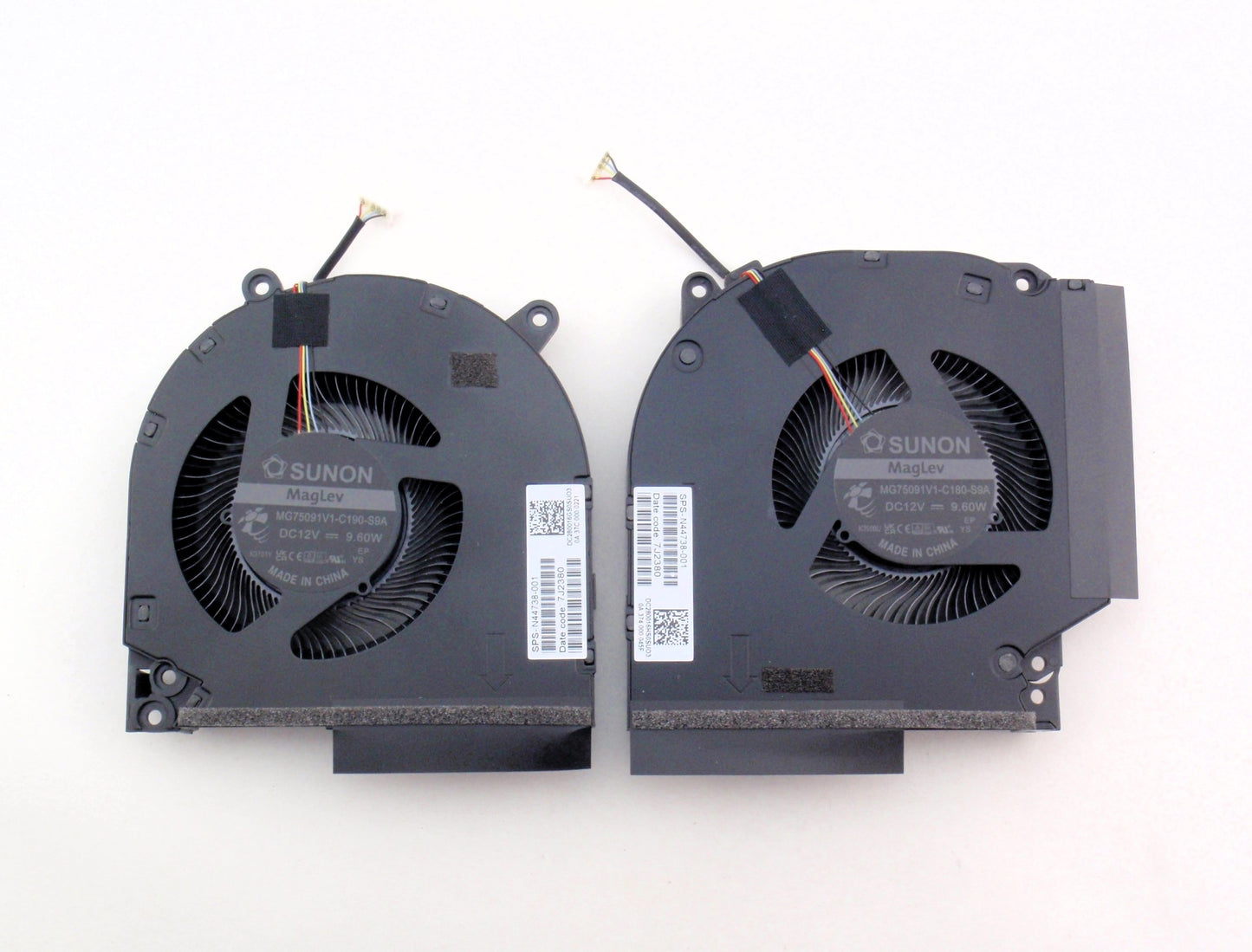 HP CPU GPU Cooling Fans Omen 16-WD 16-XD Victus 9 16-R 16-S N44738-001