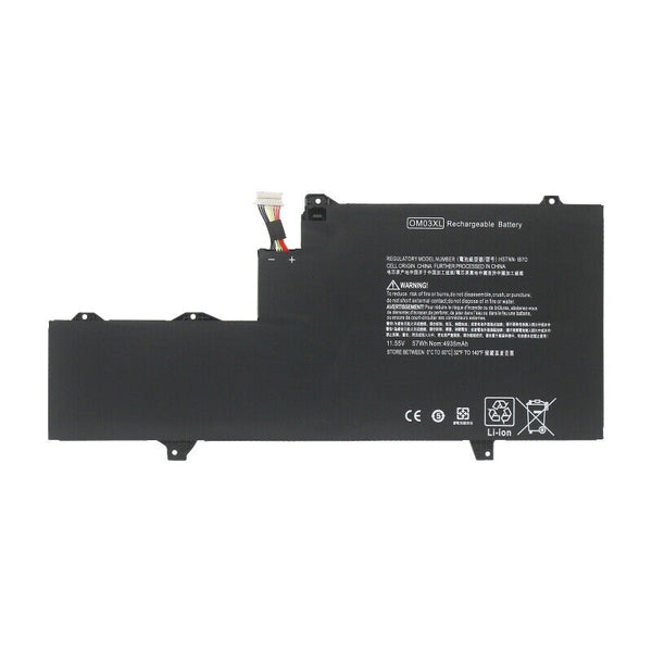 HP New Compatible Battery Pack 3-Cell 57Wh 11.55V EliteBook x360 1030 G2 OM03057XL HSTNN-IB70 HSTNN-I04C OM03XL