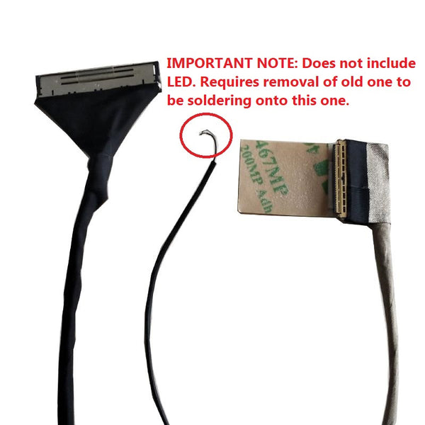 Lenovo New LCD LED Display Video Screen EDP Cable Non-Touch 2D CE570 No LED, ThinkPad E570 E570C E575 E575C DC02C009C00 DC02C009C10 01EP121