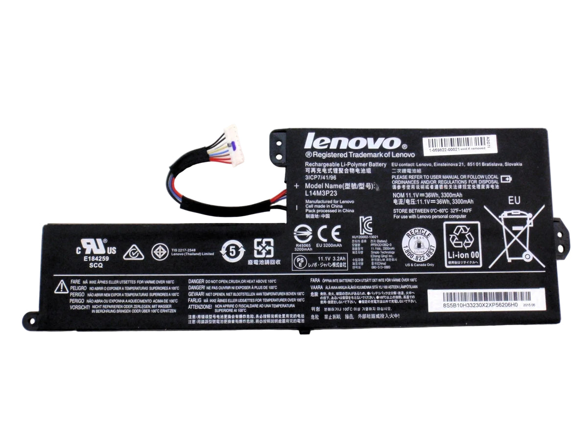 New Original Laptop Battery Pack for Lenovo Chromebook N21 80MG N22 L14M3P23 L14C3P60 5B10H33230 5B10H45092 3ICP7/41/96 Genuine 4-Cell 36Wh 11.1V