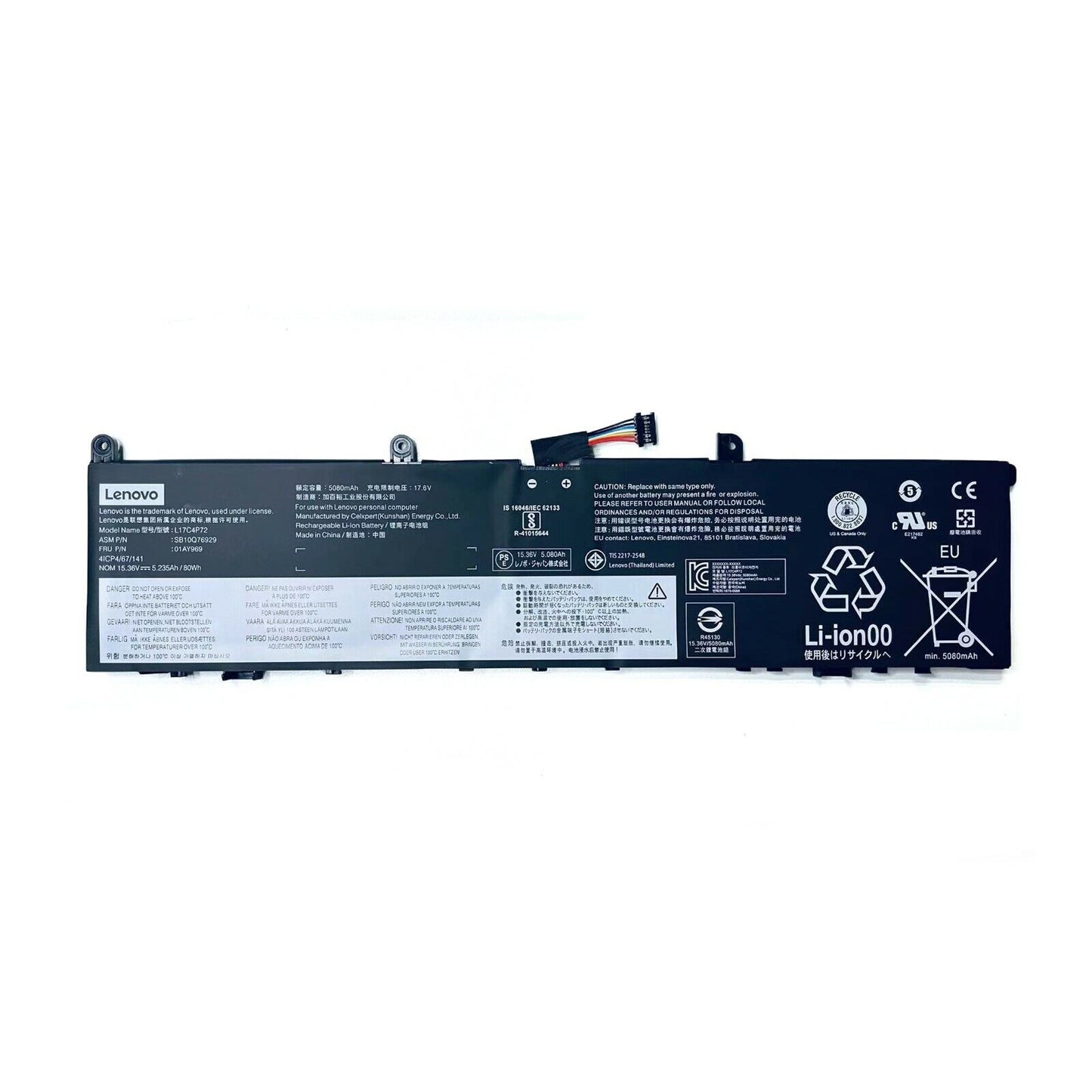 Lenovo New Genuine Battery ThinkPad P1 X1 Extreme 1st 2nd Gen L17C4P72