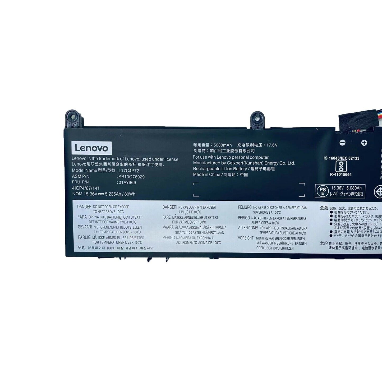 Lenovo New Genuine Battery ThinkPad P1 X1 Extreme 1st 2nd Gen L17C4P72