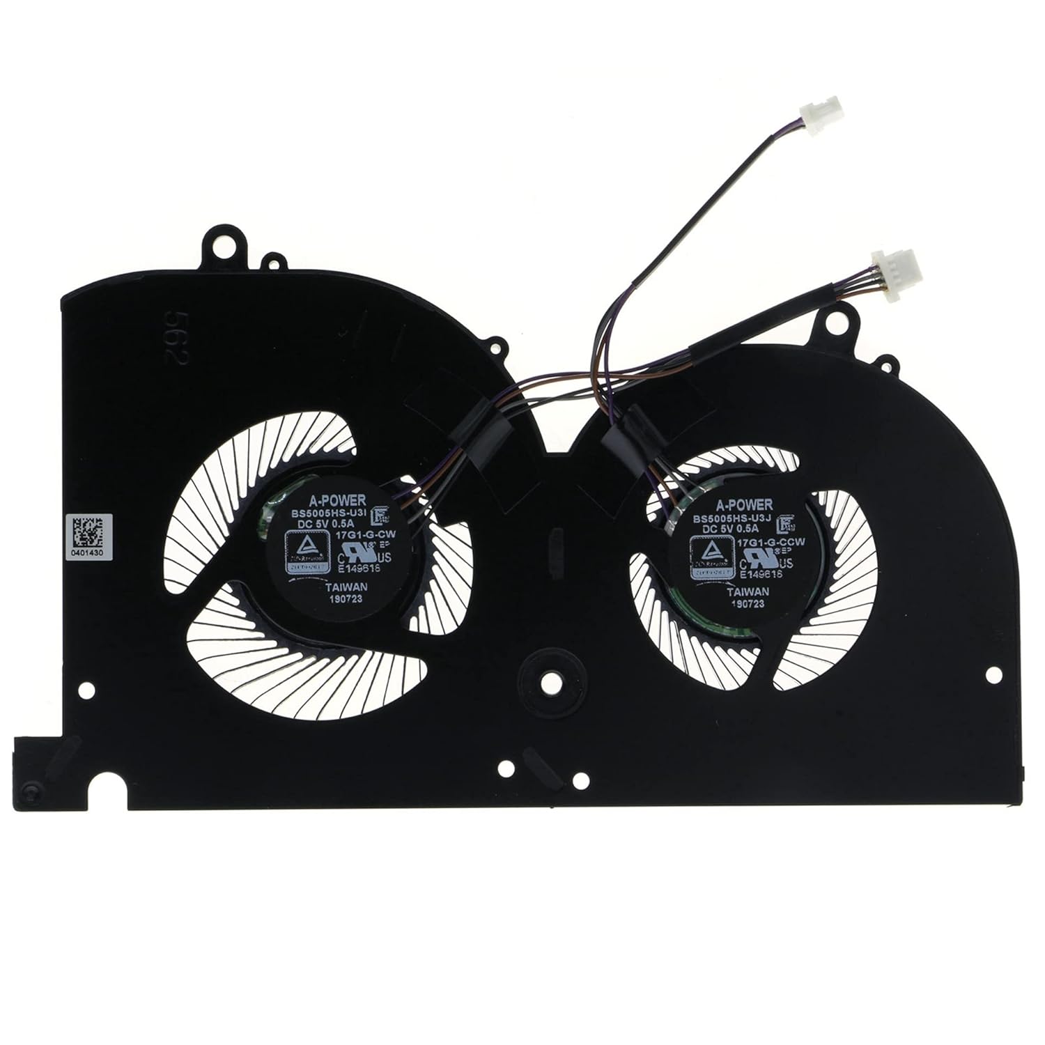 New Laptop Dual GPU Cooling Fan for MSI GS65 Stealth 8RE 8RF 8SE 9SF GS65VR WS65 P75 Creator GP75 GS75 MS-17G1 MS-17G2 MS-16Q4 MS-16Q5 BS5005HS-U3J 17G1-G-CW 17G1-G-CCW GPU Graphics VGA Video Cooling Fans