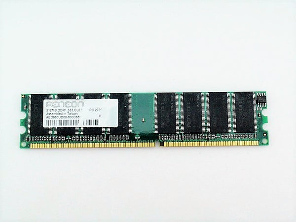Aeneon AED660UD00-600C88X Memory RAM DIMM 512M PC2700U 33Mhz CL2.5