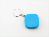 Generic Key Chain Ring Mini Tape Measure 1m 3ft 1 metre 3 feet Blue