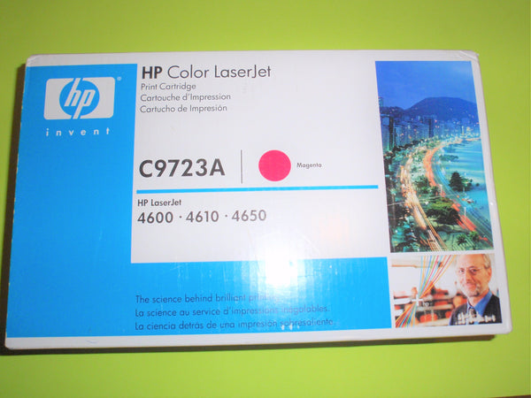 HP C9723A New Toner Cartridge OEM Genuine Magenta LaserJet 4600 4650