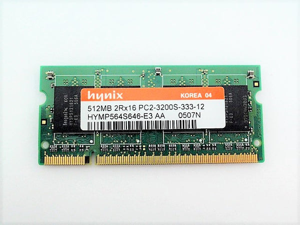 Hynix HYMP564S646-E3 Memory Module RAM SODIMM 512MB PC2-3200S 400Mhz