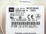 Toshiba MK2018GAS Used Laptop Hard Drive 2.5 20GB IDE 4.2K